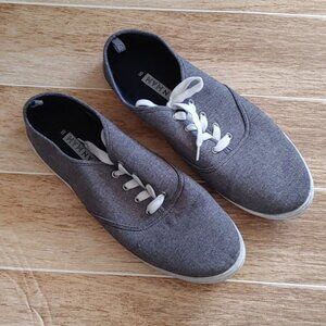 URBAN MAN blue canva lace sneakers canvas shoes size 8
